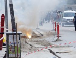 Afyonkarahisar'da Patlayan Doğalgaz Borusu Korkulu Anlar Yaşattı