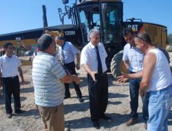 İzmir İl Özel İdaresi Genel Sekreteri İçöz, Yol Çalışmalarını İnceledi