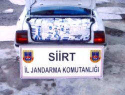 Siirt'te 9 Bin 700 Paket Kaçak Sigara
