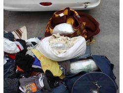 Otomobildeki Esrar Kaza Yapınca Ortaya Çıktı