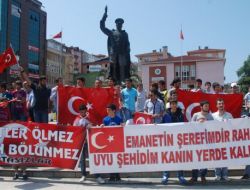 Rize’de 'Teröre Lanet' Yürüyüşü Yapıldı