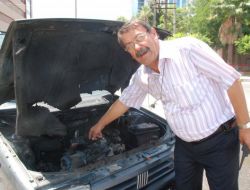 Aracın Motor Kısmında Çıkan Yangın Korkuttu