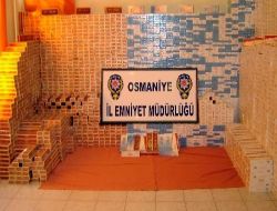 Osmaniye'de 244 Bin TL Değerinde Sigara Ele Geçirildi!