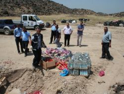 Iğdır’da Kaçak Mallar İmha Edildi