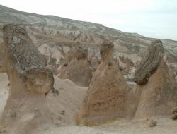 Hayvan Ve İnsanı Andıran Peribacaları İlgi Çekiyor