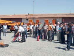 Karayolları Bölge Müdürlüğü’nde Yangın Tatbikatı