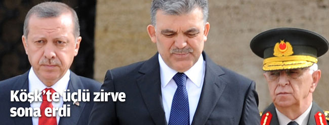 Köşk'teki üçlü zirve sona erdi