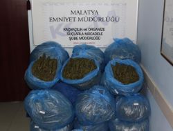 Malatya’da 83 Kilo Esrar