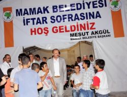 Mamak Belediye Başkanı Akgül İftarını Çadırlarda Açıyor