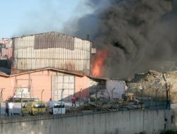 KARGO DEPOSUNDAKİ YANGIN