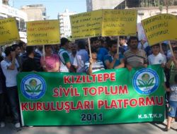 Elektrik Kesintilerinden Bıkan Kızıltepeliler Oturma Eylemi Yaptı