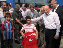 Silvan'da Gazi Olan Özdemir Memleketine Geldi