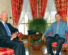 Erdoğan Schwaab'ı kabul etti