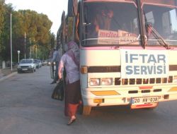 İftar Çadırı İçin Her Gün Servis Kaldırılıyor