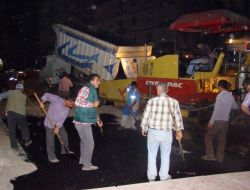 Barış Manço Caddesi, Sahura Kadar Çalışılarak Yenilendi