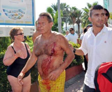 Antalya plajında patlama