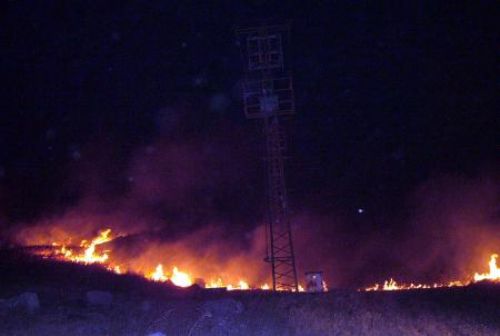 Antik kent Laodikya'da yangın