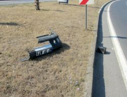 Dikkatsizlik Sonucu Kaza Yapan Sürücü Ağır Yaralandı