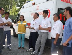 112 Çalışanları 9 Günlük Tatilde Yoğun Çalıştı