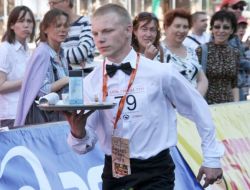 Moskova’da Garson Yarışmasından Renkli Görüntüler