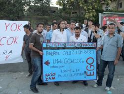 Chp'li Gençlerden Ulaşım Zammı Protestosu