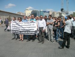 Kesk Üyelerinden Sendika Yasası Protestosu