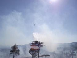 Kazdağları Eteklerinde Orman Yangını Çıktı