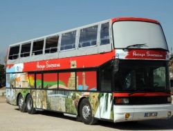 Turistler İki Katlı Otobüsle Antalya'yı Turlayacak