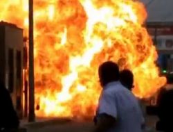 Tüp Deposundaki Patlama Anları