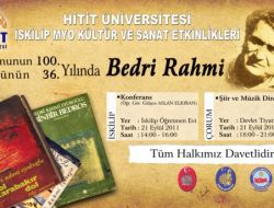 Ünlü Şair Ve Ressam Bedri Rahmi Eyüboğlu Çorum'da Anılacak