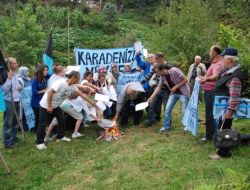 Çevrecilerden 'Yüksek Gerilim'li Protesto