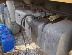 Araç Deposundan Mazot Çalan Şahıs, Suçüstü Yakalandı