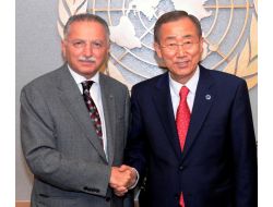 İhsanoğlu BM Genel Sekreteri Ban’la Görüştü