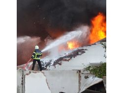 Giresun'da Eski Dolum Tesisinde Yangın