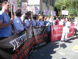 Sağlık Çalışanlarından Şiddet Protestosu