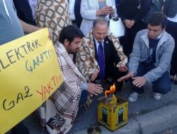 Chp'li Gençler, Doğalgaz Ve Elektrik Zammını Protesto Etti