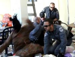 İsrail Polisinin Arap Aileye Saldırı Anları Görüntülendi