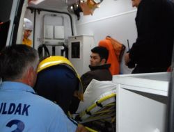 Motosiklet Sürücüsü Yaralandı