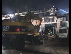 Ankara'da Oto Tamircisi Yangını