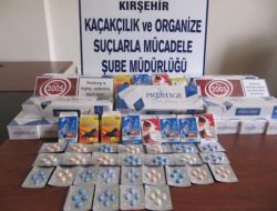 Gümrük Kaçağı Sigara ve Hap Ele Geçirildi