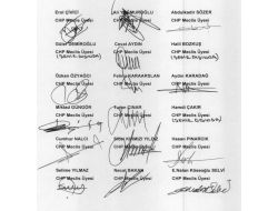 Chp'li Meclis Üyelerinden Ortak Açıklama