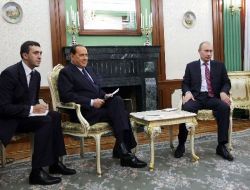 Erdoğan Telekonferansla Putin-berlusconi Zirvesine Katıldı(1)