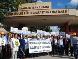 Adana’da Hekime Yapılan Saldırı Protesto Edildi