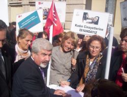 Chp’liler Kadına Şiddette Karşı İmza Kampanyası Başlattı