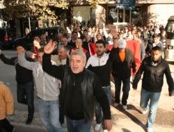 Taksiciler Konvoy Oluşturarak Terörü Lanetledi