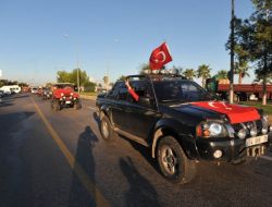 Antalya’da 4x4'lerle Terör Protestosu