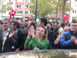 Çorlu’daki Terörü Lanet Mitingde Şehitlere Dua Edildi