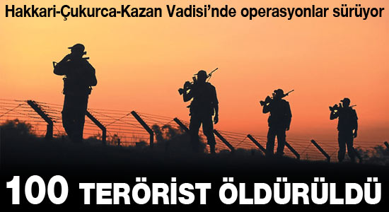 100 terörist öldürüldü!!