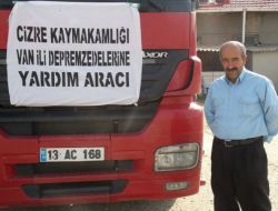 Cizre Kaymakamlığı Yardımları Göndermeye Başladı