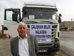 Çalışkan Beldesinde Depremzedeler İçin Toplanan Yardımlar Van'a Gönderildi